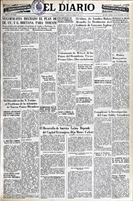 El Diario, edición del 10 de octubre de 1953