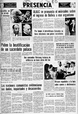 Presencia, edición del 5 de diciembre de 1966