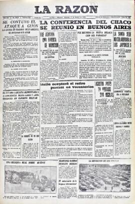 La Razón, edición del 17 de octubre de 1937