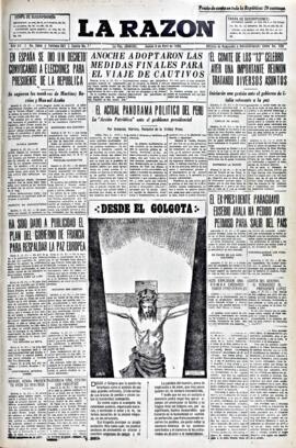 La Razón, edición del 9 de abril de 1936