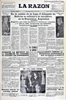 La Razón, edición del 4 de julio de 1936
