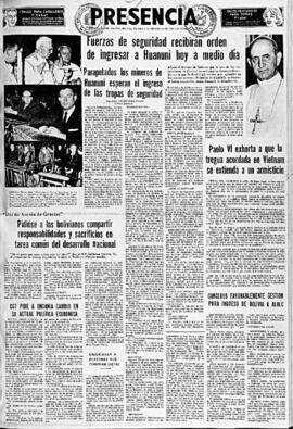 Presencia, edición del 9 de diciembre de 1966