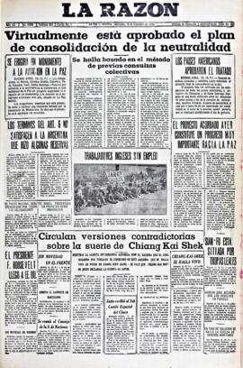 La Razón, edición del 16 de diciembre de 1936