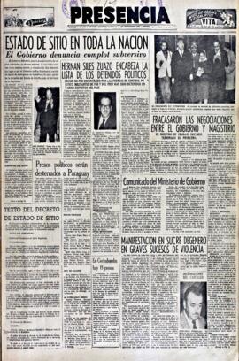 Presencia, edición del 21 de septiembre de 1964