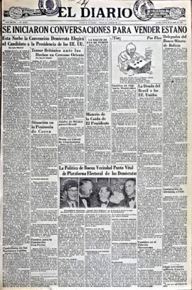 El Diario, edición del 24 de julio de 1952