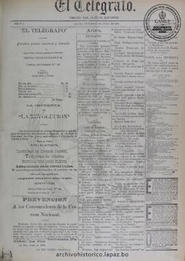 El Telegrafo, edición del 25 de junio de 1896