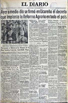 El Diario, edición del 3 de agosto de 1953