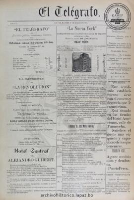 El Telegrafo, edición del 28 de marzo de 1893