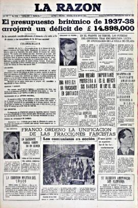 La Razón , edición del 21 de abril de 1937