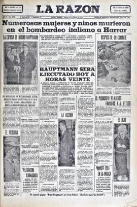 La Razón, edición del 31 de marzo de 1936