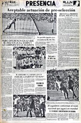 Presencia, edición del 21 de junio de 1965