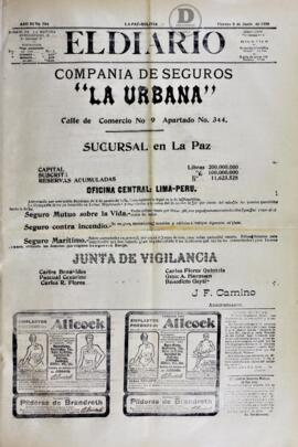 El Diario, edición del 8 de junio de 1906
