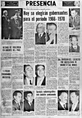 Presencia, edición del 3 de julio de 1966