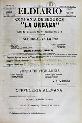 El Diario, edición del 7 de junio de 1906