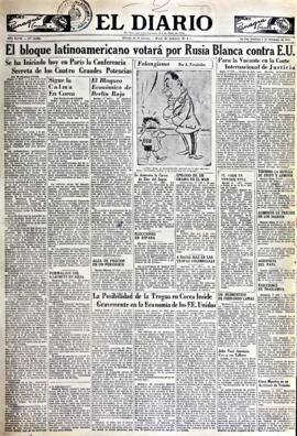 El Diario, edición del 2 de diciembre de 1951