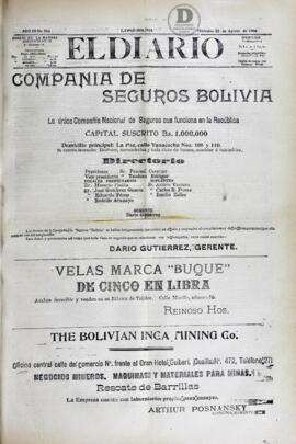 El Diario, edición del 22 de agosto de 1906