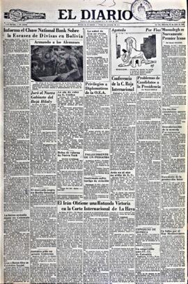 El Diario, edición del 23 de julio de 1952