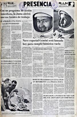 Presencia, edición del 3 de junio de 1965