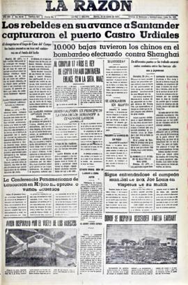 La Razón , edición del 24 de agosto de 1937