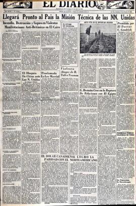 El Diario, edición del 27 de enero de 1952