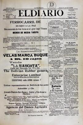 El Diario, edición del 19 de abril de 1906