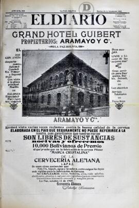 El Diario, edición del 24 de octubre de 1905