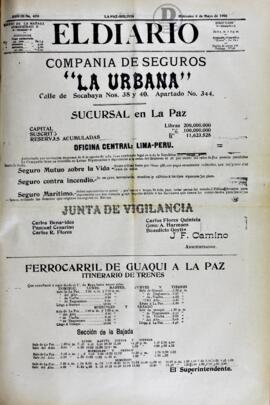 El Diario, edición del 9 de mayo de 1906