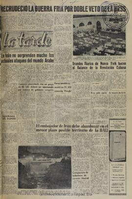 La Tarde, edición del 27 de julio de 1960