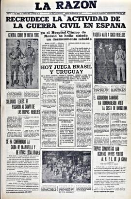 La Razón, edición del 19 de enero de 1937