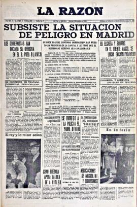 La Razón , edición del 23 de abril de 1937