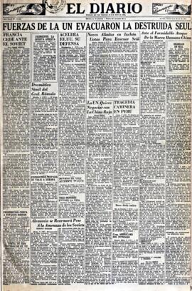 El Diario, edición del 4 de enero de 1951