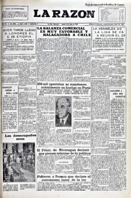 La Razón, edición del 4 de junio de 1936