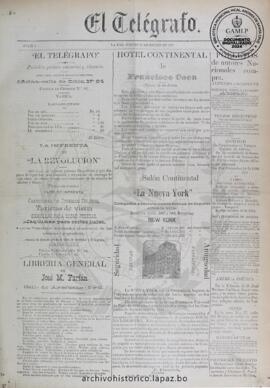 El Telegrafo, edición del 31 de enero de 1895