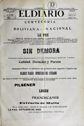 El Diario, edición del 17 de enero de  1906