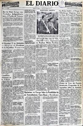 El Diario, edición del 30 de noviembre de 1953