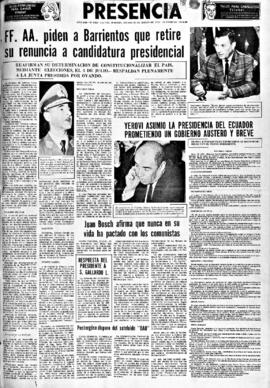 Presencia, edición del 31 de marzo de 1966