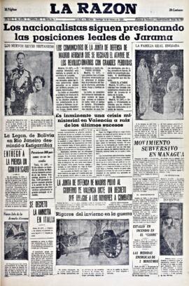 La Razón , edición del 14 de febrero de 1937