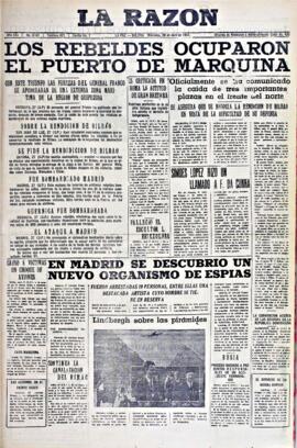 La Razón , edición del 28 de abril de 1937