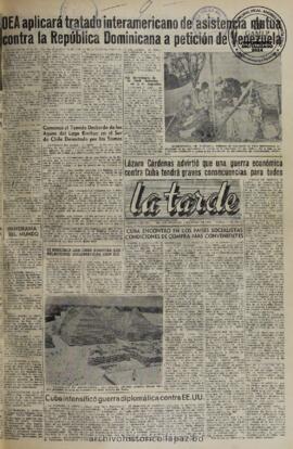 La Tarde, edición del 9 de julio de 1960