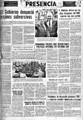 Presencia, edición del 21 de abril de 1966