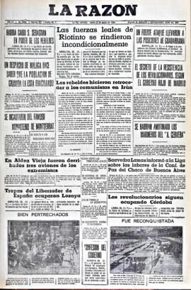 La Razón, edición del 27 de agosto de 1936