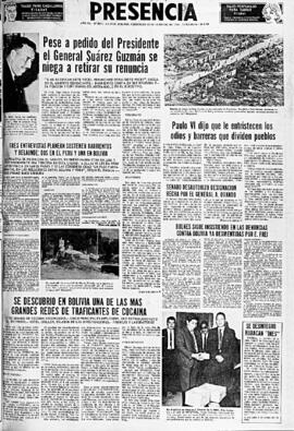 Presencia, edición del 12 de octubre de 1966