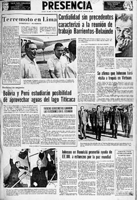 Presencia, edición del 18 de octubre de 1966