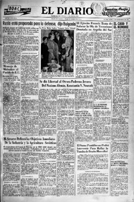 El Diario, edición del 8 de noviembre de 1954