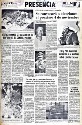 Presencia, edición del 23 de octubre de 1965