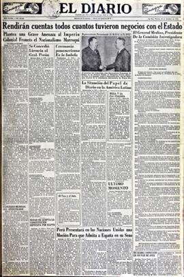 El Diario, edición del 12 de octubre de 1951