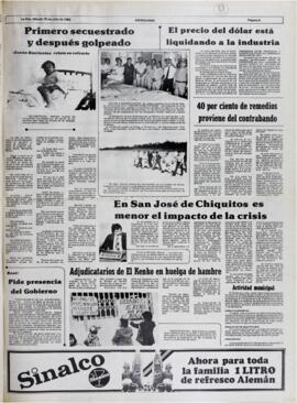 PRIMERO SECUESTRADO Y DESPUÉS GOLPEADO -ZENÓN BARRIENTOS RELATA SU CALVARIO. (1982, 10 de julio). Meridiano [La Paz, Bolivia], p. 5.