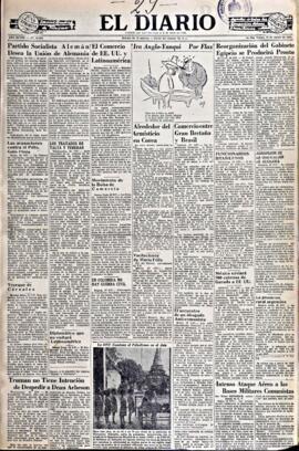 El Diario, edición del 29 de agosto de 1952