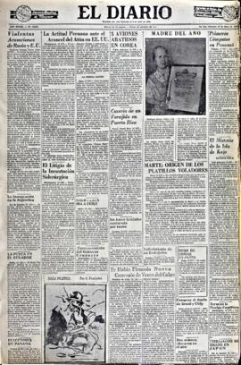 El Diario, edición del 14 de mayo de 1952