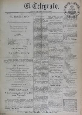 El Telegrafo, edición del 7 de noviembre de 1896